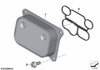 G310GS 16 (K02) OIL-TO-WATER HEAT EXCHANGER parts diagram