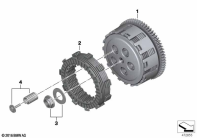 G310GS 16 (K02) CLUTCH - SINGLE PARTS parts diagram