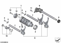 G310GS 16 (K02) INSIDE SHIFT-CONTROL COMPONENTS parts diagram