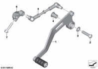 G310GS 16 (K02) EXTERNAL GEARSHIFT PARTS/SHIFT LEVER parts diagram
