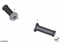 G310GS 16 (K02) HANDLEBAR GRIPS parts diagram