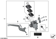 G310GS 16 (K02) HANDBRAKE LEVER parts diagram