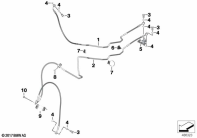 G310GS 16 (K02) BRAKE LINES, FRONT parts diagram