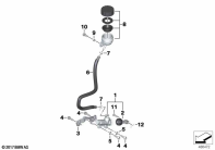 G310GS 16 (K02) REAR BRAKE MASTER CYLINDER W CONTAINER parts diagram