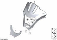 G310GS 16 (K02) HEADLIGHT COVER parts diagram