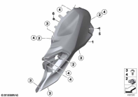 G310GS 16 (K02) TANK COVER, SIDE parts diagram