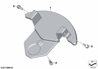 G310GS 16 (K02) FORK BRIDGE COVER parts diagram