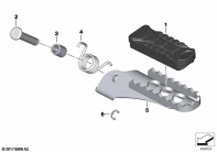 G310GS 16 (K02) FOOTREST, FRONT parts diagram