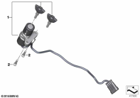 G310GS 16 (K02) IGNITION/STEERING LOCK parts diagram