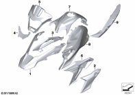 G310GS 16 (K02) TRIM PANEL COMPONENT YN0Z COSMIC BLACK parts diagram