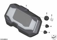 G310GS 16 (K02) INSTRUMENT CLUSTER parts diagram