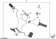 G310GS 16 (K02) HEATED HANDLEBAR GRIPS parts diagram