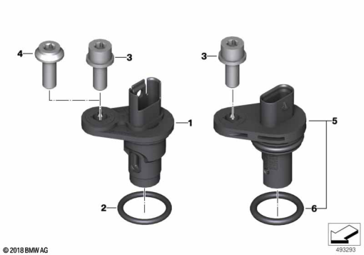 F750GS (K80) CAMSHAFT POSITION SENSOR exploded view parts diagram