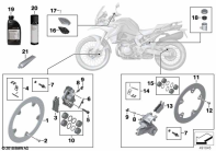F750GS (K80) BRAKE SERVICE parts diagram