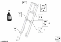 F750GS (K80) SERVICE OF TELESCOPIC FORKS parts diagram
