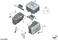 F750GS (K80) LUGGAGE SYSTEM VARIO parts diagram