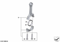 F750GS (K80) CONNECTING ROD WITH BEARING parts diagram