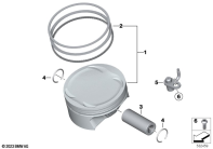 F750GS (K80) PISTON WITH RINGS AND WRISTPIN parts diagram