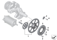 F750GS (K80) STARTER MOTOR RELEASE, REDUCTION GEAR parts diagram