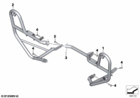 F750GS (K80) ENGINE ROLL BAR, AUTHORITY VEHICLES parts diagram