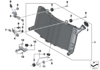 F750GS (K80) COOLANT RADIATOR MOUNTING HARDWARE parts diagram