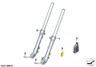 F750GS (K80) TELESCOPIC FORKS, TELELEVER parts diagram