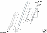F750GS (K80) FORK TUBE / SHOCK / SPRING parts diagram
