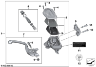 F750GS (K80) CONTROL ASSEMBLY FITTING parts diagram