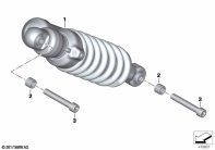F750GS (K80) SPRING STRUT, ESA, REAR parts diagram