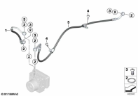 F750GS (K80) BRAKE PIPE REAR parts diagram