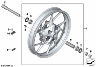 F750GS (K80) CAST RIM, FRONT parts diagram