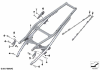 F750GS (K80) REAR FRAME parts diagram