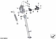 F750GS (K80) SIDE STAND parts diagram