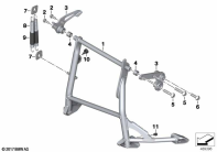 F750GS (K80) CENTER STAND parts diagram