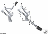 F750GS (K80) FOOTPEG PLATE/REAR FOOTPEG parts diagram