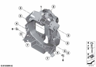 F750GS (K80) FRONT PANEL CARRIER parts diagram