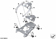 F750GS (K80) LUGGAGE GRID parts diagram