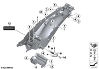 F750GS (K80) REAR WHEEL COVER parts diagram