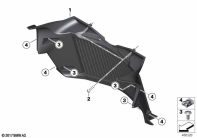 F750GS (K80) AIR DUCTING, RADIATOR parts diagram