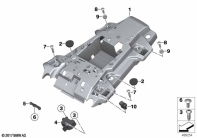 F750GS (K80) REAR CARRIER PART parts diagram
