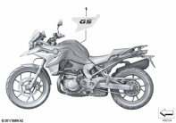 F750GS (K80) STICKER, WND2 BLACK-STORM parts diagram