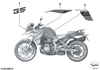 F750GS (K80) STICKER WN2U BLACK STORM MET. 2 parts diagram