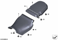 F750GS (K80) MOTORCYCLE SEAT BEHÖRDE parts diagram