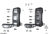 F750GS (K80) EXTRA SWITCH SPECIAL VEHICLE, LEFT parts diagram