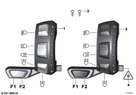 F750GS (K80) EXTRA SWITCH SPECIAL VEHICLE, LEFT parts diagram