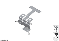 F750GS (K80) BATTERY HOLD DOWN parts diagram