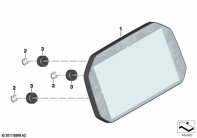 F750GS (K80) INSTRUMENT CLUSTER / TFT DISPLAY parts diagram