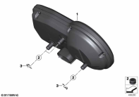 F750GS (K80) INSTRUMENT CLUSTER parts diagram