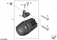 F750GS (K80) LED AUXILIARY HEADLIGHT "NANO" parts diagram