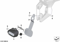 F750GS (K80) LED REAR FOG LIGHT parts diagram